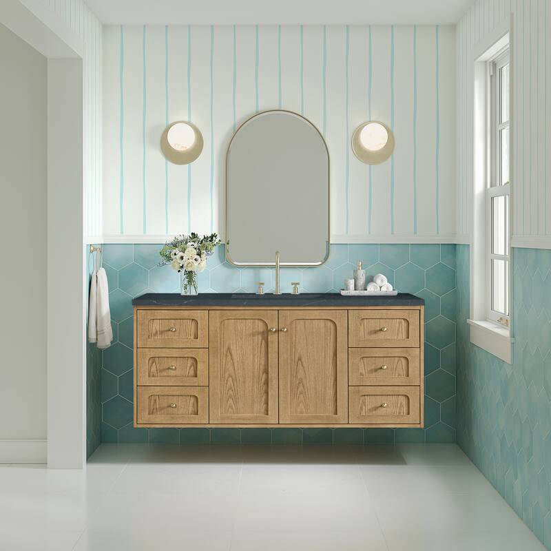 Laurent 60" Single Vanity, Light Natural Oak - 60S