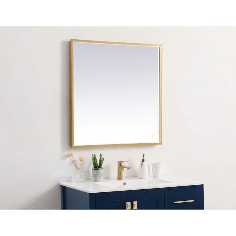 Indigo Home 30x30 inch LED mirror with adjustable color temperature
