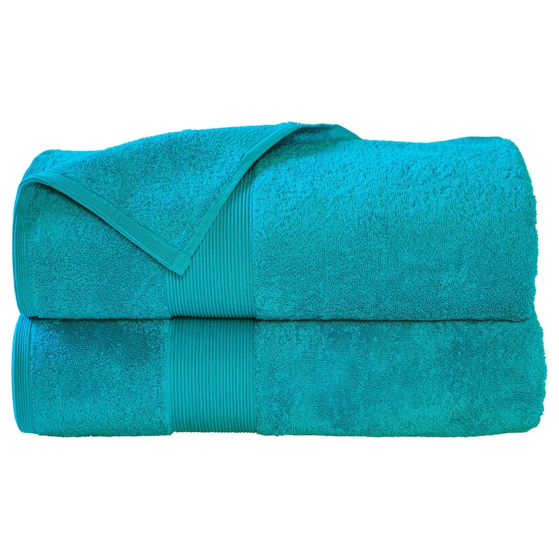Fabstyles Luxury Large Bath Sheet 35 by 70 Inches Set of 2