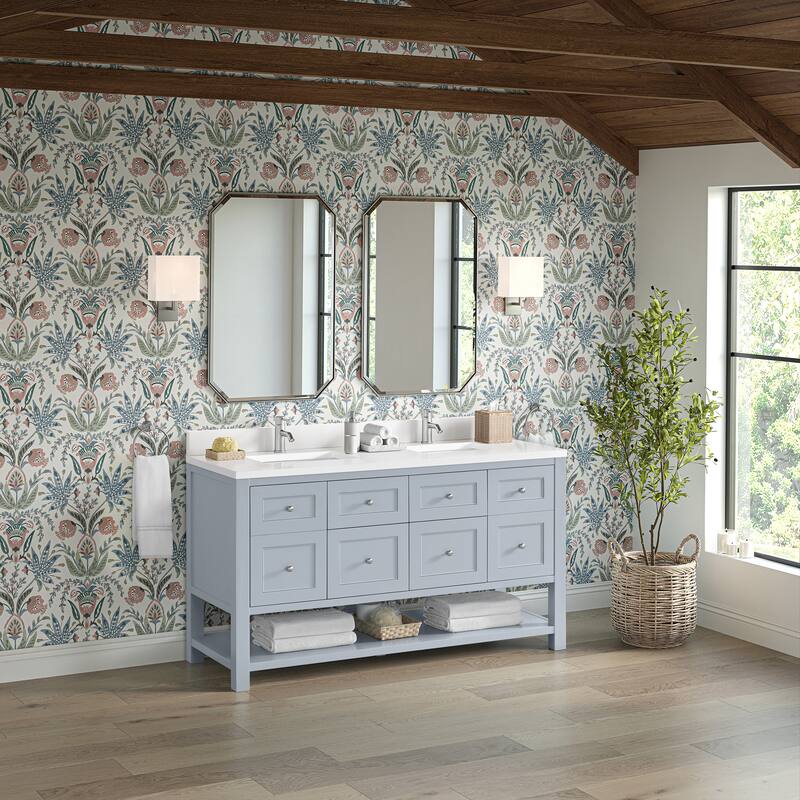 Breckenridge 60" Double Vanity, Serenity Blue - 60D