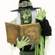 preview thumbnail 3 of 10, Haunted Hill Farm 6-Ft. Tall Motion-Activated Enchantress Witch, Premium Talking Halloween Animatronic, Plug-In