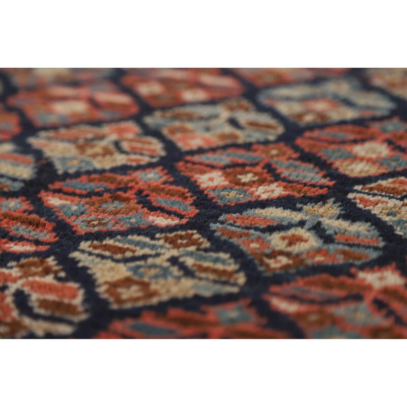 Pre-1900 Antique Vegetable Dye Kazak Area Rug Handmade Wool Carpet - 5'5" x 13'4"