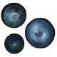 preview thumbnail 4 of 3, Elama Lucca 20 Piece Round Stoneware Triple Bowl Dinnerware Set in Blue