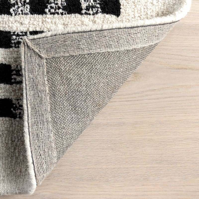 Nuloom Adahlia Checkered Wool Area Rug