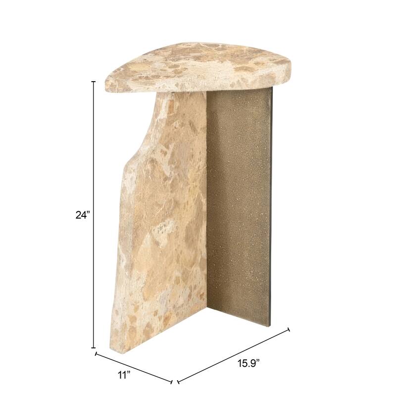 Surya Side Table Beige