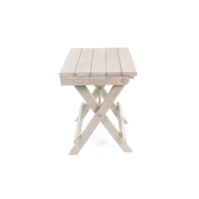 San Juan Fully Assembled All-Weather Recycled HDPE Outdoor Folding Bistro table