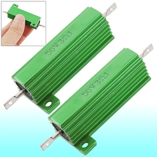 2x Aluminium Lastwiderstand 50W 3,3 Ohm 5% - Goldfarben Für Auto LED Modifikation