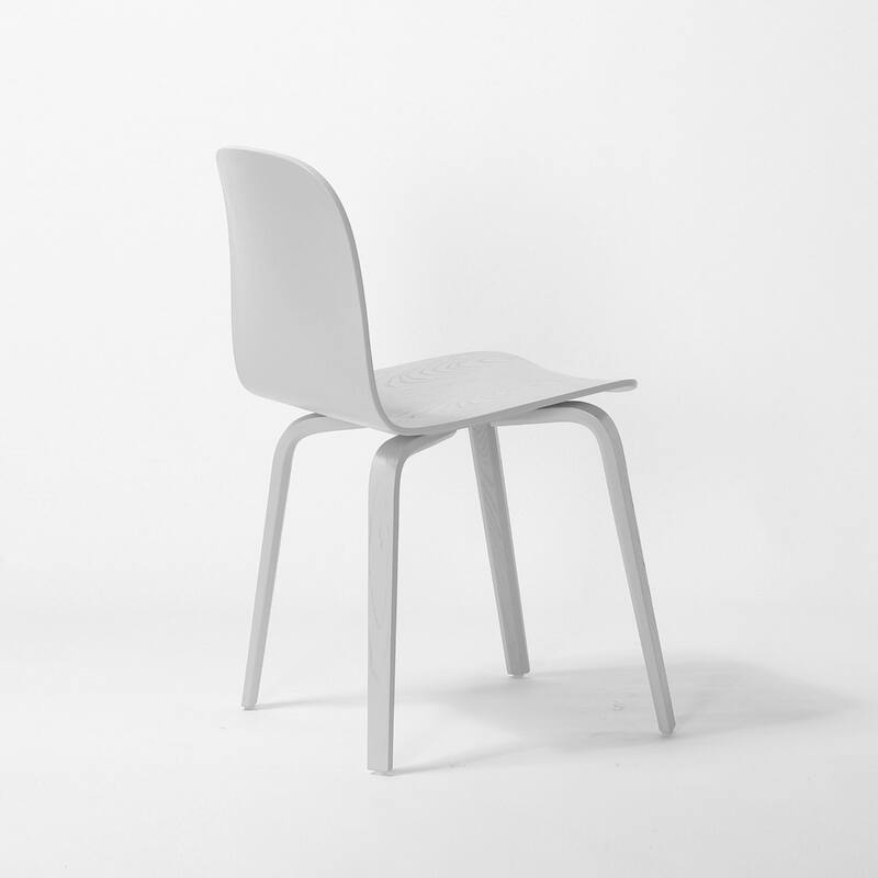 (Set of 2) ELSA Modern Wood Dining Side Chairs