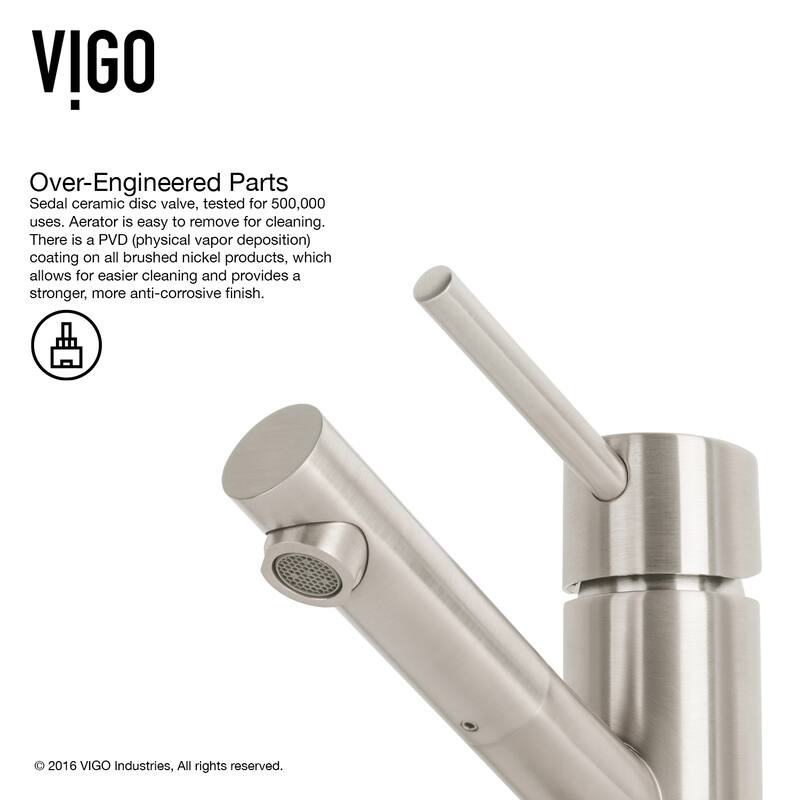 VIGO Noma Single Hole Bathroom Faucet