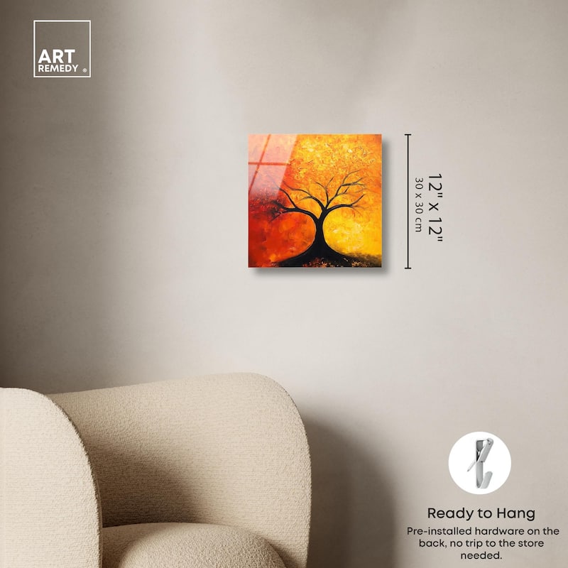 Tree of Opposites I Acrylic by Art Remedy, Ready to Hang
