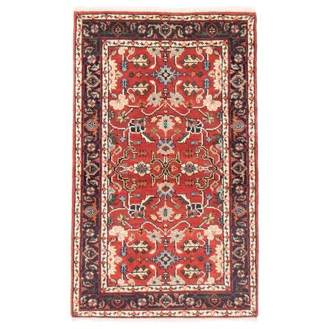 ECARPETGALLERY Hand-knotted Serapi Heritage Red Wool Rug - 3'0 x 5'0