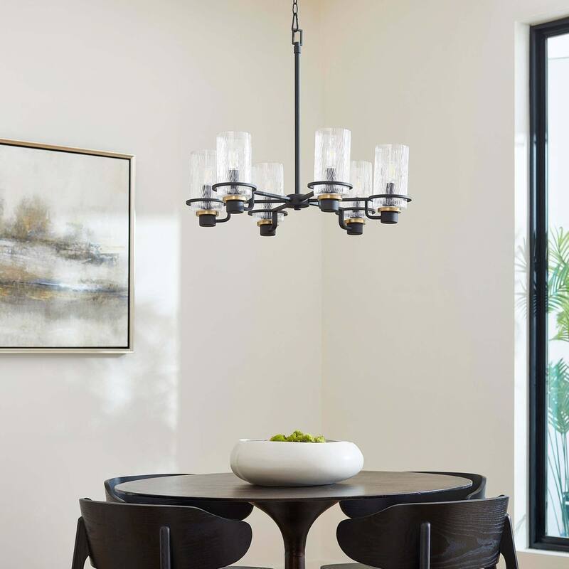 Quorum International 627-6 Lazo 6 Light 28" Wide Chandelier