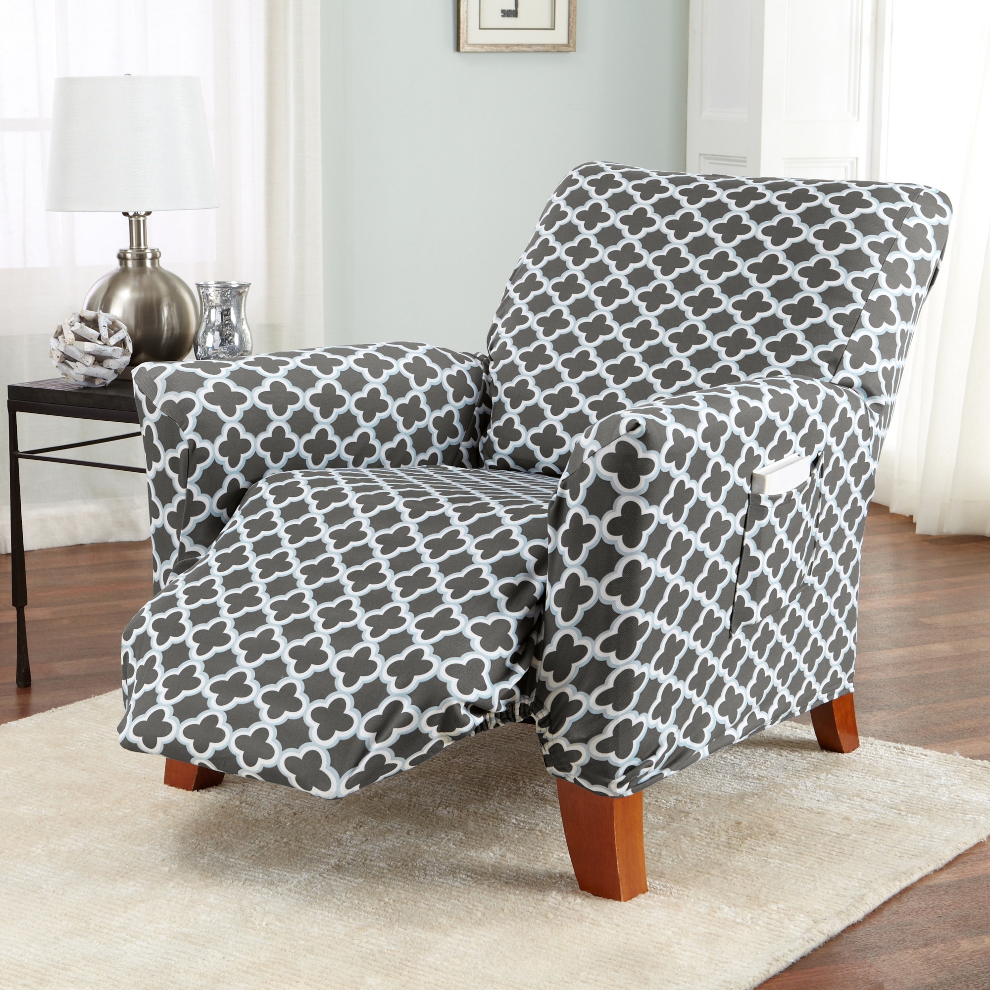 Premium Stretch Printed Recliner Slipcover On Sale 32964713