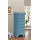 preview thumbnail 52 of 55, Louis Phillipe Wood 7-drawer Lingerie Chest Teal