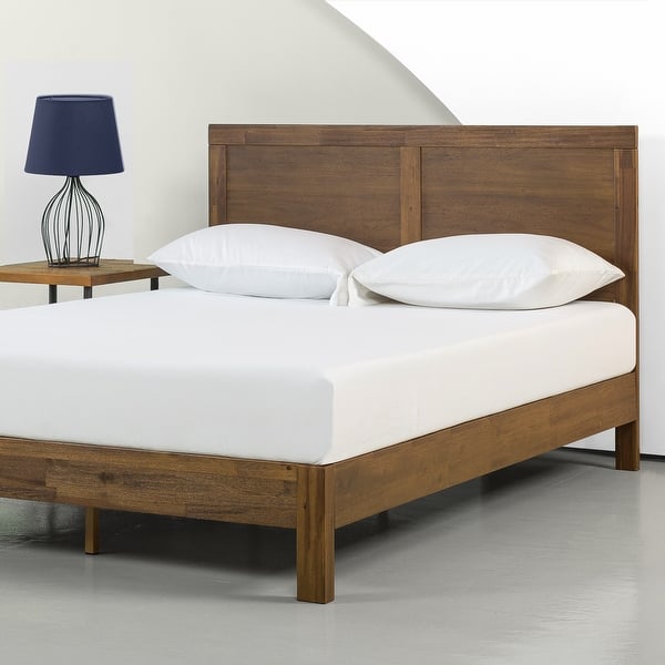Shop Black Friday Deals On Priage By Zinus Brown Wood Platform Bed Frame On Sale Overstock 26412954