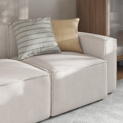 Contemporary Modular Sectional Sofa Right Side Chair with Armrest
