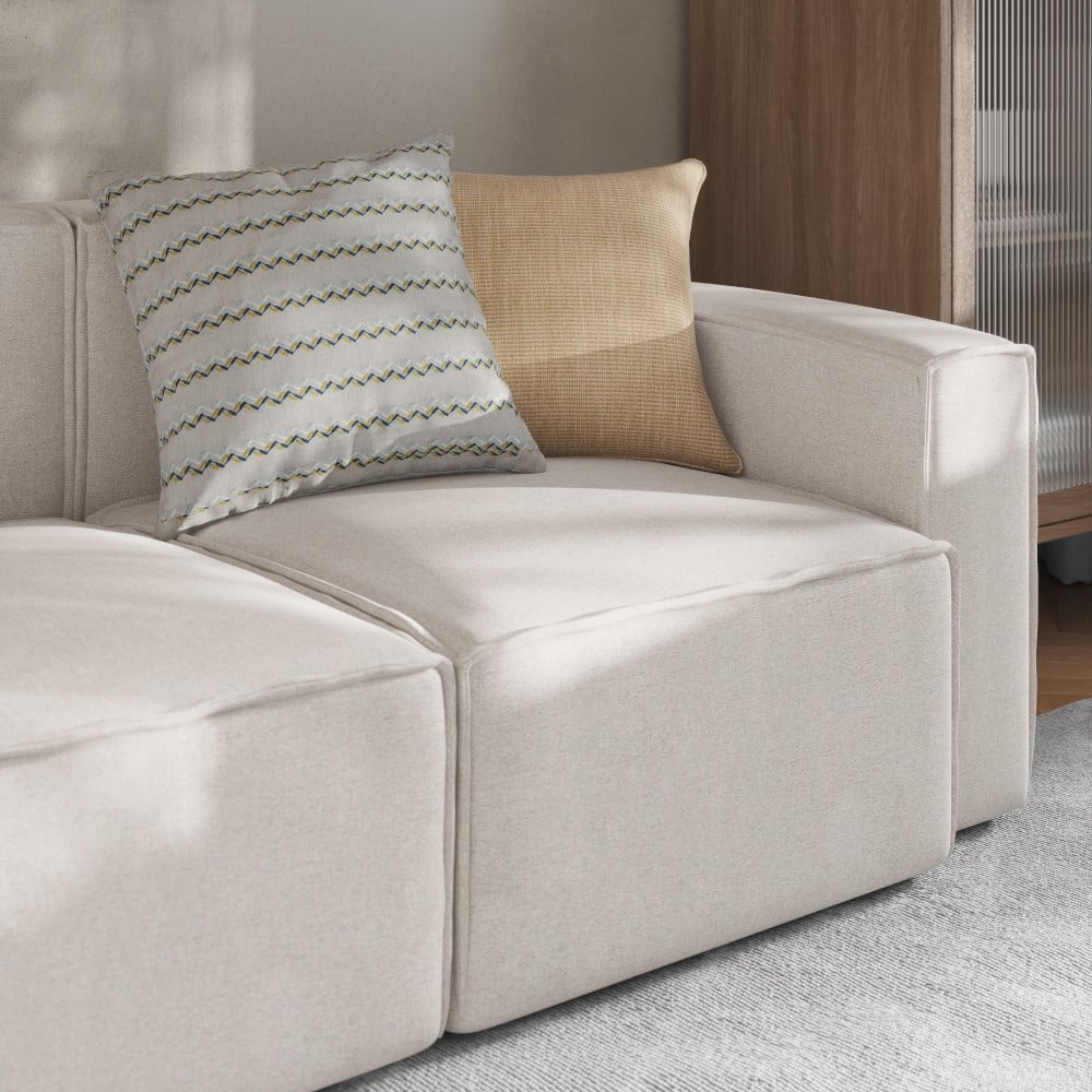 Contemporary Modular Sectional Sofa Right Side Chair with Armrest