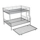 preview thumbnail 10 of 30, [Save Space or Split Into 2 Beds] Full XL Over Queen Metal Bunk Bed with Trundle