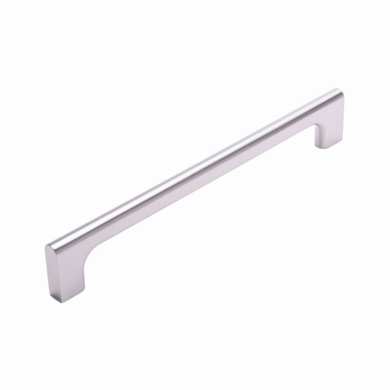 RK International Hampton 8 Inch Center to Center Handle Cabinet Pull - Satin Nickel