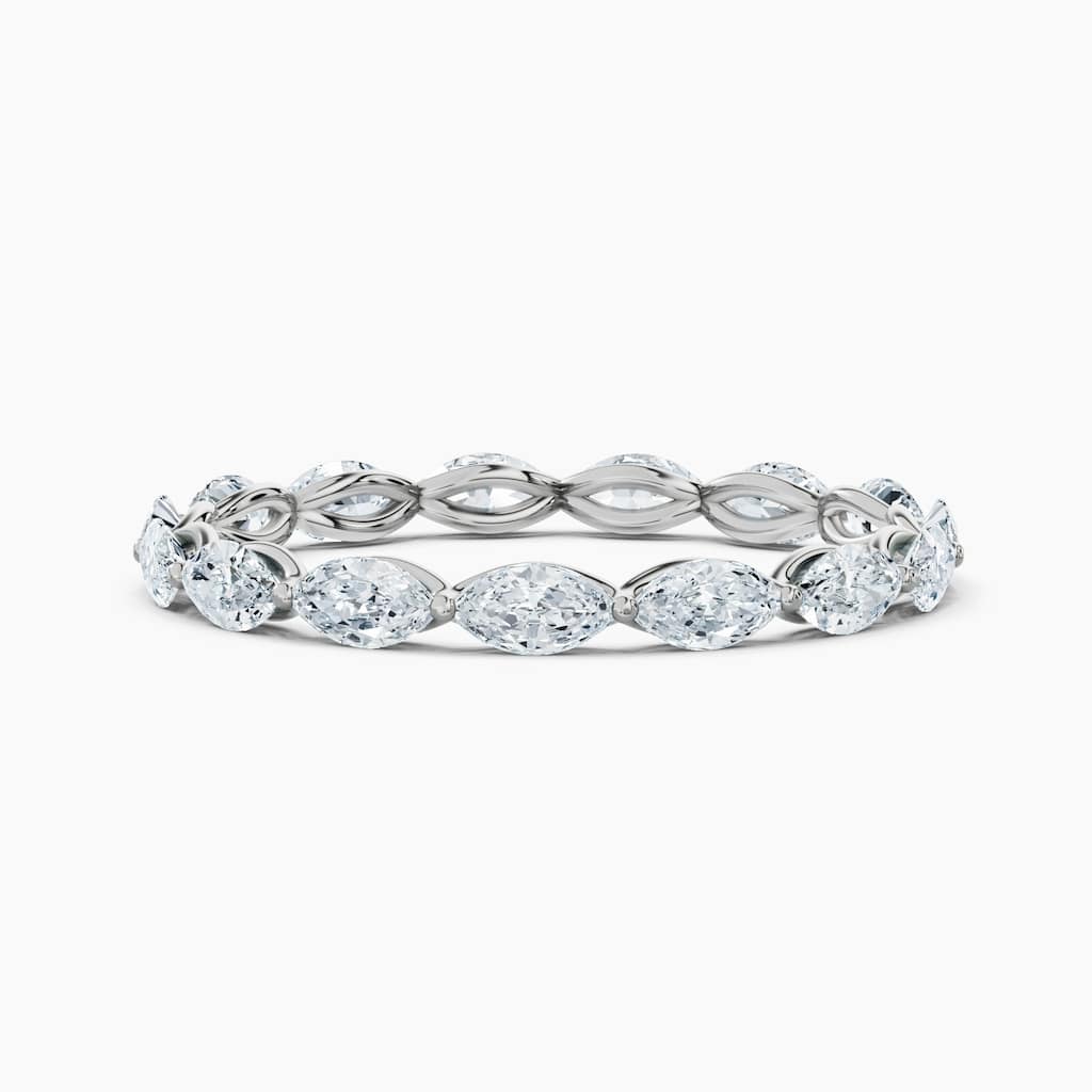 Auriya 14k Gold Marquise East-West Lab Grown Diamond Eternity Band 1.50 - 6.00 ct. tw. (F-G, VS)