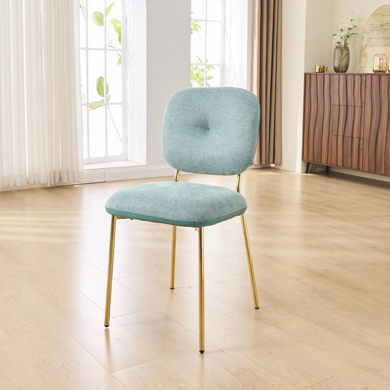 Minimalist Dining Chairs - Contoured Backrest, Stain-Resistant