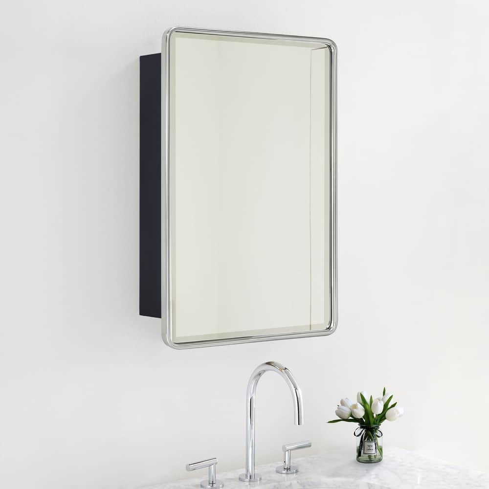 TEHOME Bryand Rectangle Metal Framed Bathroom Medicine Cabinet