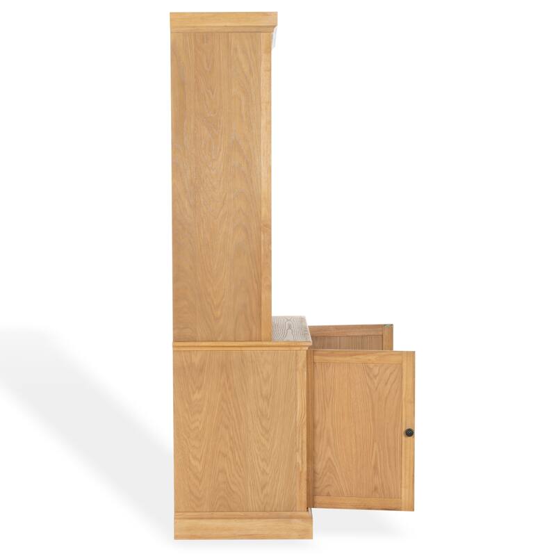 SAFAVIEH Couture Haylina 4-Shelf Wood Bookcase - 40"W x 21"D x 79"H