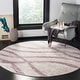 preview thumbnail 89 of 171, SAFAVIEH Adirondack Lelia Modern Abstract Distressed Rug 4' Round - Cream/Purple - Round
