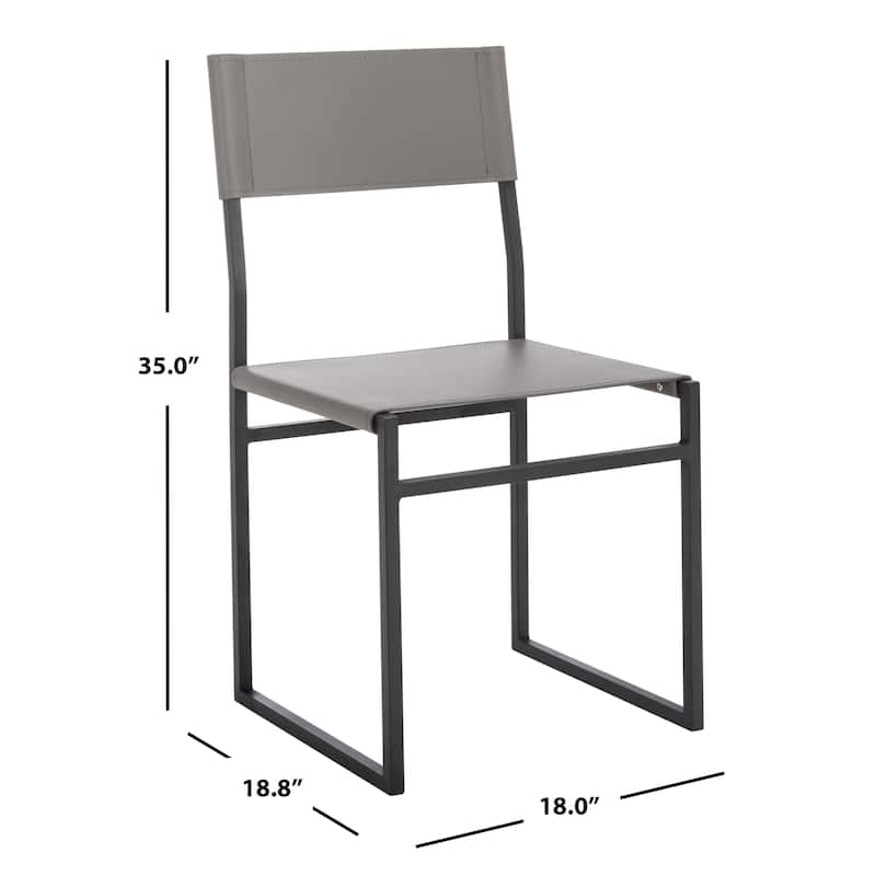 SAFAVIEH Daphne Dining Room Chair (Set of 2) - 18" W x 18.8" L x 35" H - 18Wx19Dx35H
