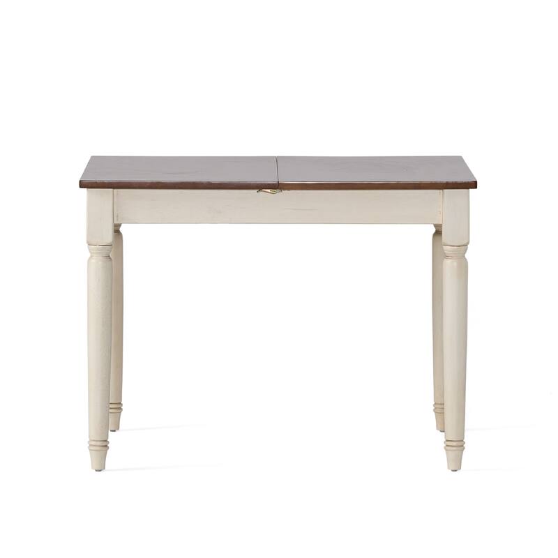 Roomfitters Clearwater Rectangular Solid Top Dining Table with Sturdy Leg Design, Walnut