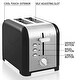 preview thumbnail 6 of 6, Kenmore 2-Slice Toaster, Black Stainless Steel, Extra Wide Slots, Bagel, Defrost, 9 Shade Settings - 9' x 12'