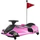 preview thumbnail 7 of 8, Battery Powered Ride on Toy Outdoor with Slow Start, Music - Pink