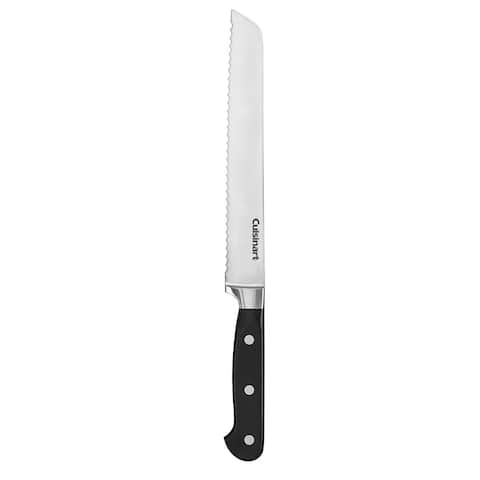 Cuisinart C77TR-8BD Triple Rivet Collection 8" Bread Knife, Black - black & stainless