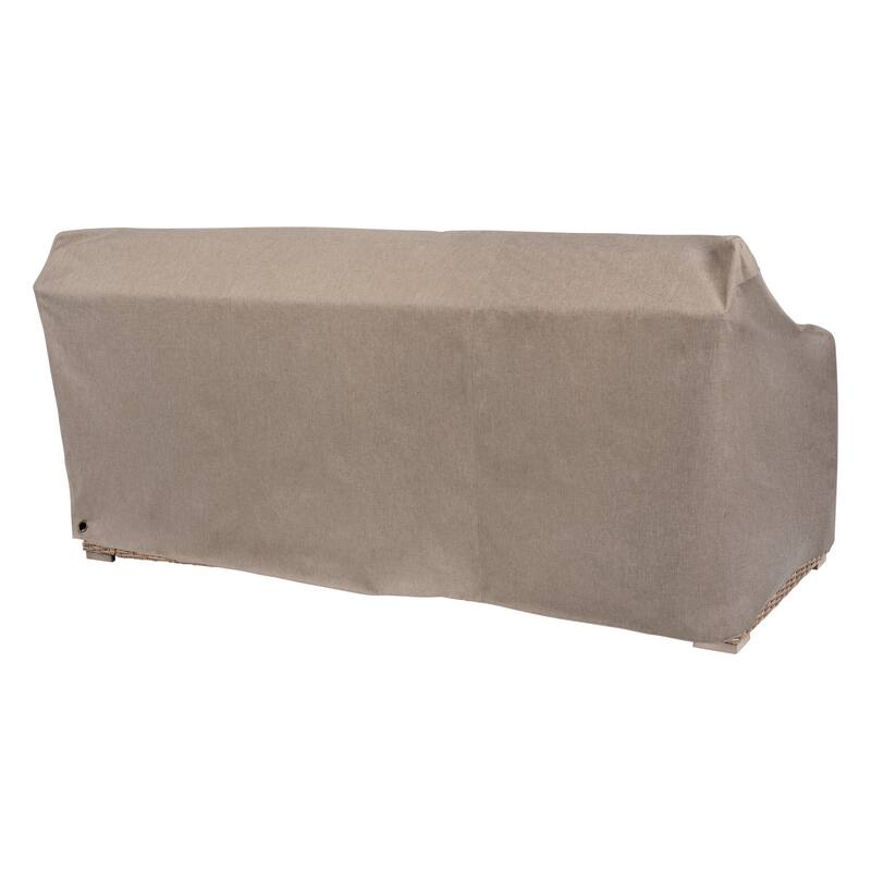 Modern Leisure® Garrison Patio Loveseat Cover, Waterproof, 82.5"L x 38"W x 38.25"H, Sandstone