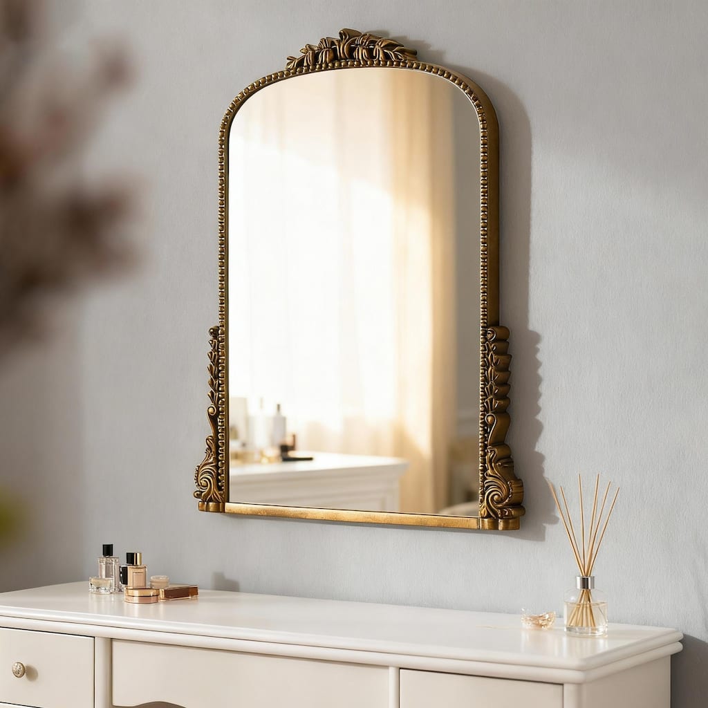 Traditional Baroque Arch Wall Mirror