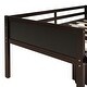 preview thumbnail 59 of 62, Kids Twin Size Low Loft Bed with Rope Climbing Frame, Slide, Double-Sided Chalkboards and Lockable Underbed Storage Boxes