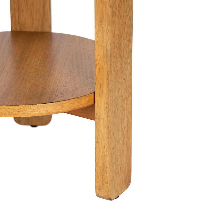 Kate and Laurel Foxford Round Wood Side Table