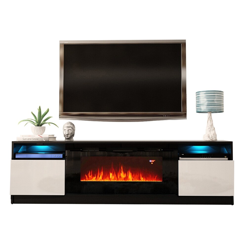 Strick & bolton amsden electric fireplace tv sales stand