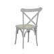 preview thumbnail 18 of 38, Colmar Classic Traditional X-Back Wood Rattan Dining Chair, Natural (Set of 2) by JONATHAN Y