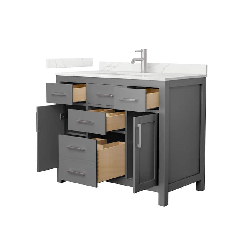 Wyndham Collection WCG2424-42S-QTZ-UNSMXX Beckett 42" Free Standing