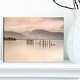 preview thumbnail 12 of 12, Designart "Loch Lomond Jetty and Mountains" Landscape Wall Art Print Canvas 12 in. wide x 8 in. high - 1 Panel
