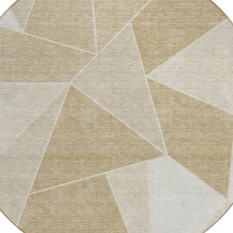 HomeRoots Geometric Transitional Rectangle Outdoor Rug