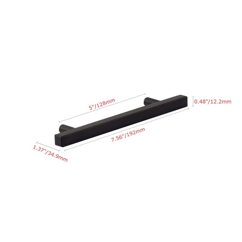 Utopia Alley Oslo Pull Handle - Decorative Cabinet Drop Pull Handles, Brushed Nickel & Matt Black, 3.75/5.0" center to center