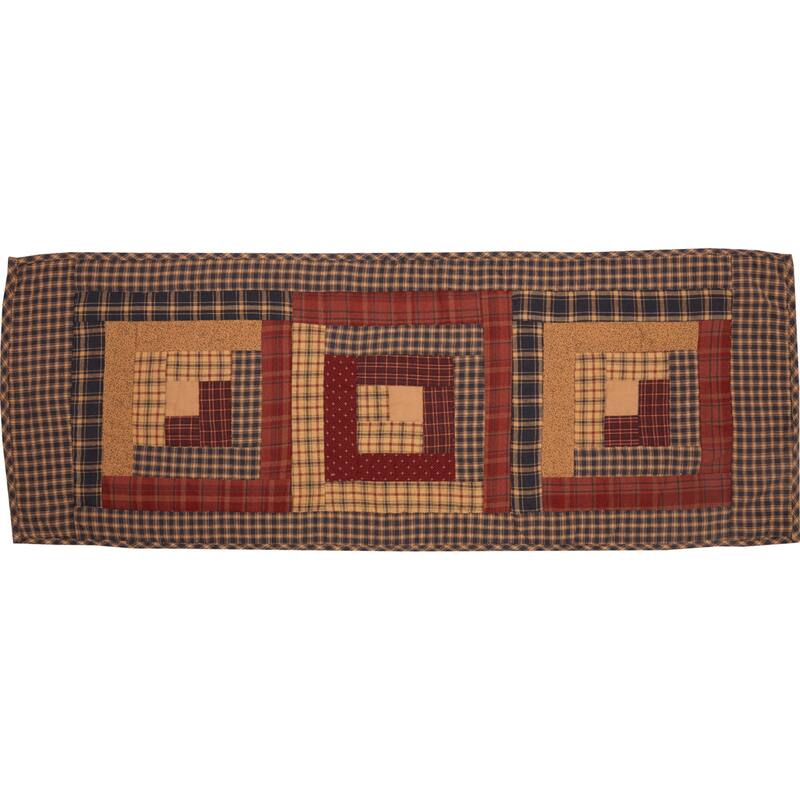 Millsboro Log Cabin Block Quilted Runner
