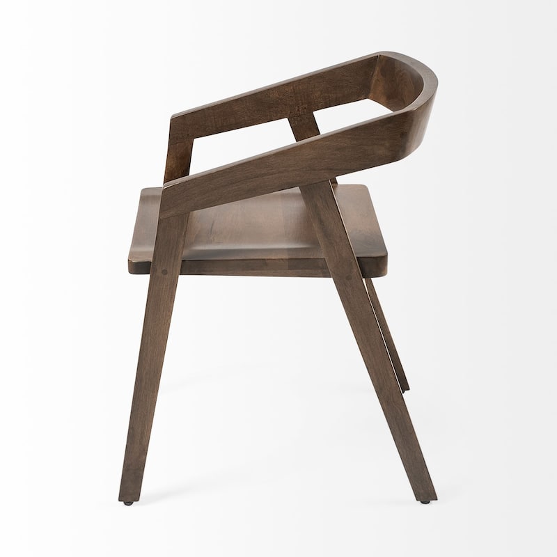 Nicholas I Medium Brown Solid Wood Dining Chair - 20"W x 22"D x 29"H