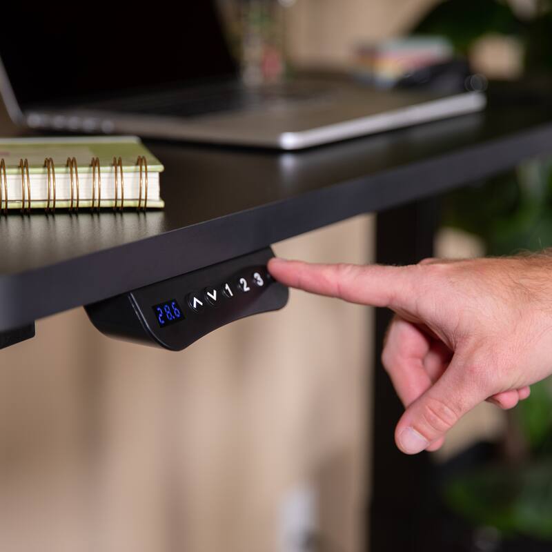 Electric Height Adjustable Standing Desk - 48" Wide x 24" Deep
