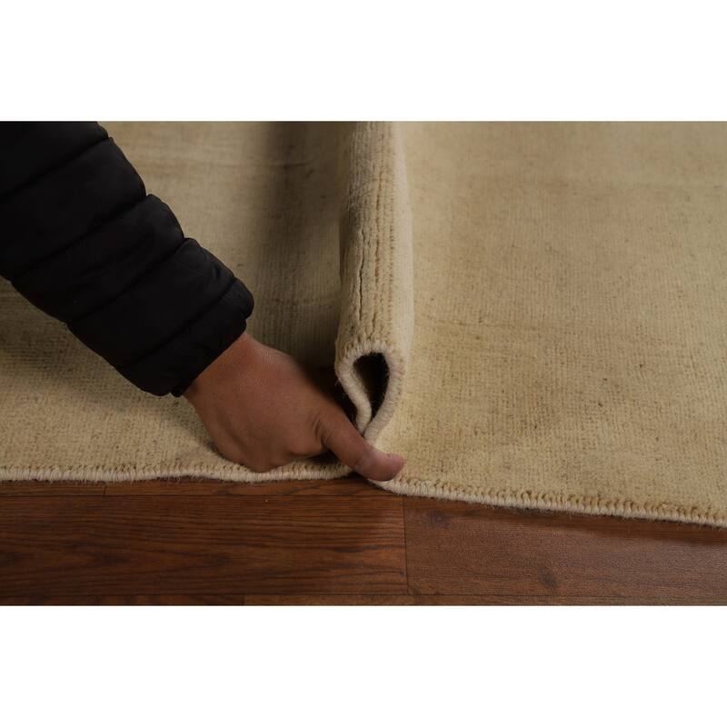 Modern Gabbeh Oriental Area Rug Handmade Wool Carpet - 6'5" x 9'7"