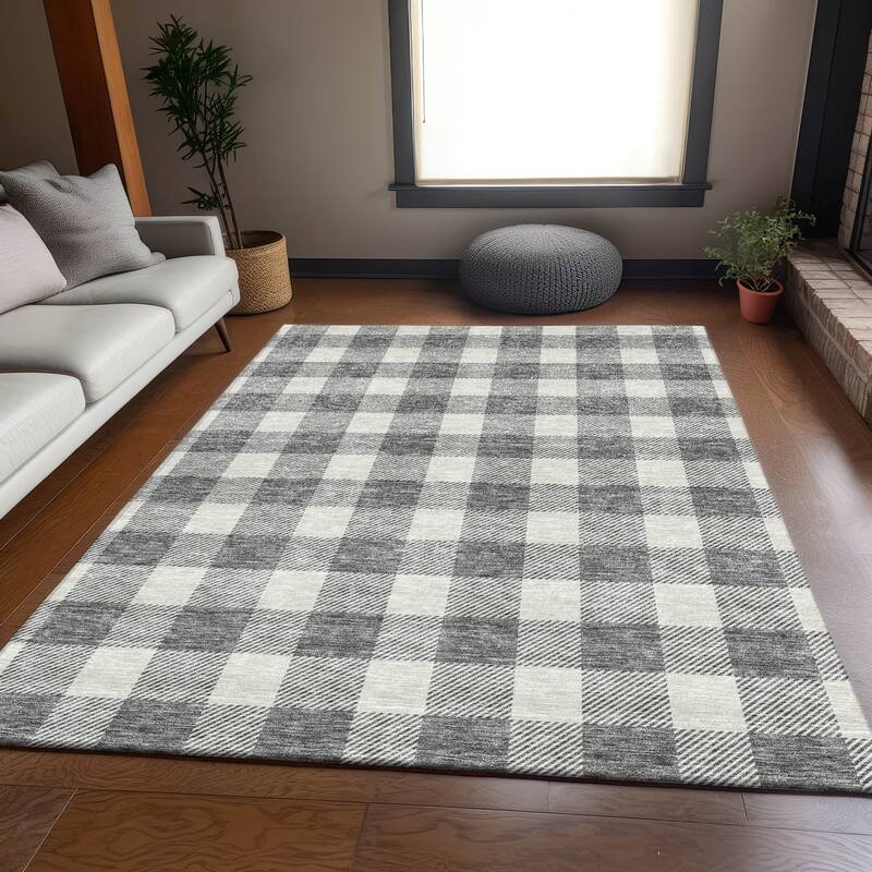 Premium Washable Super Soft Plaid Mayfield Rug