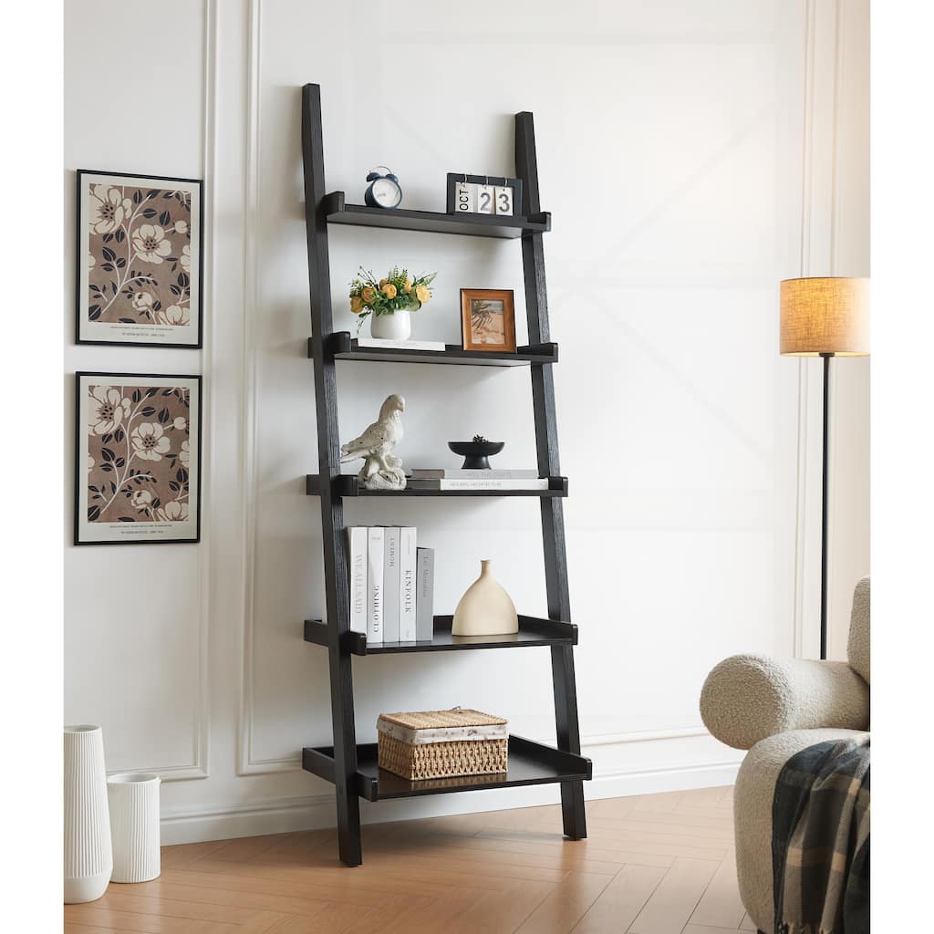 Versatile Bookcase Ladder with Innovative Shelf Design