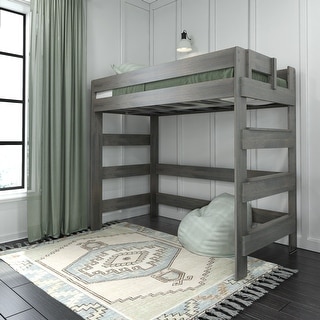 Max and Lily Farmhouse Twin-Size High Loft Bed